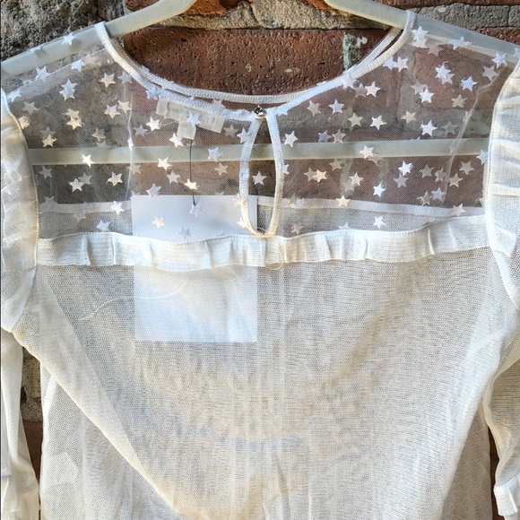 For Love & Lemons mesh long sleeve top - Picture 2 of 4